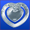 Sterling Silver Heart Shaped Bookmark (CPS1067)