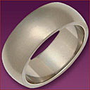 Titanium 8mm 'D' shaped ring (LR658) 