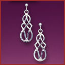 Celtic Knot Drop Earrings (E1125 )